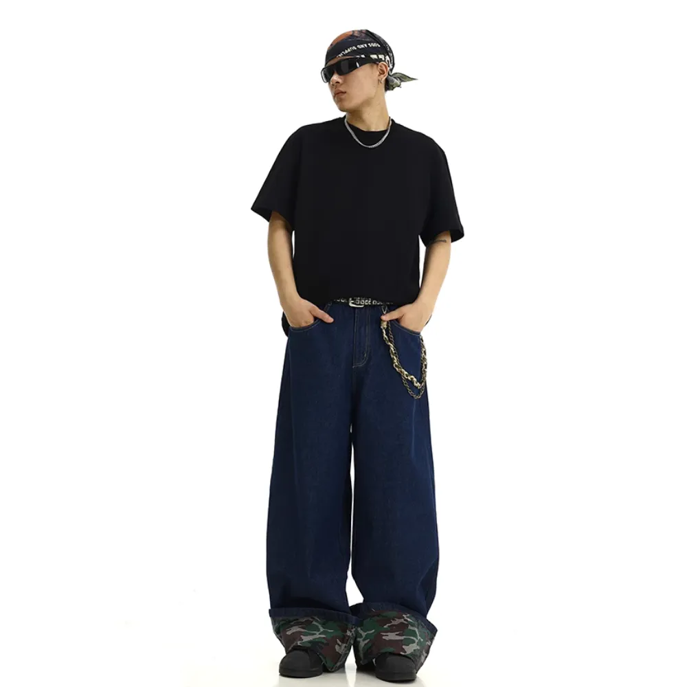 DF |Versatile Camouflage Hem Jeans