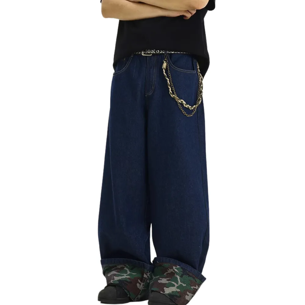 DF |Versatile Camouflage Hem Jeans