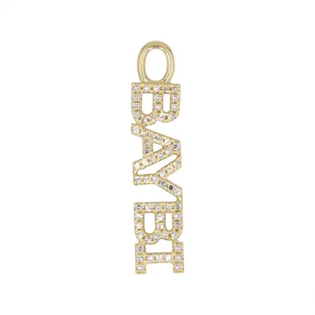 Diamond Name Earring Charm