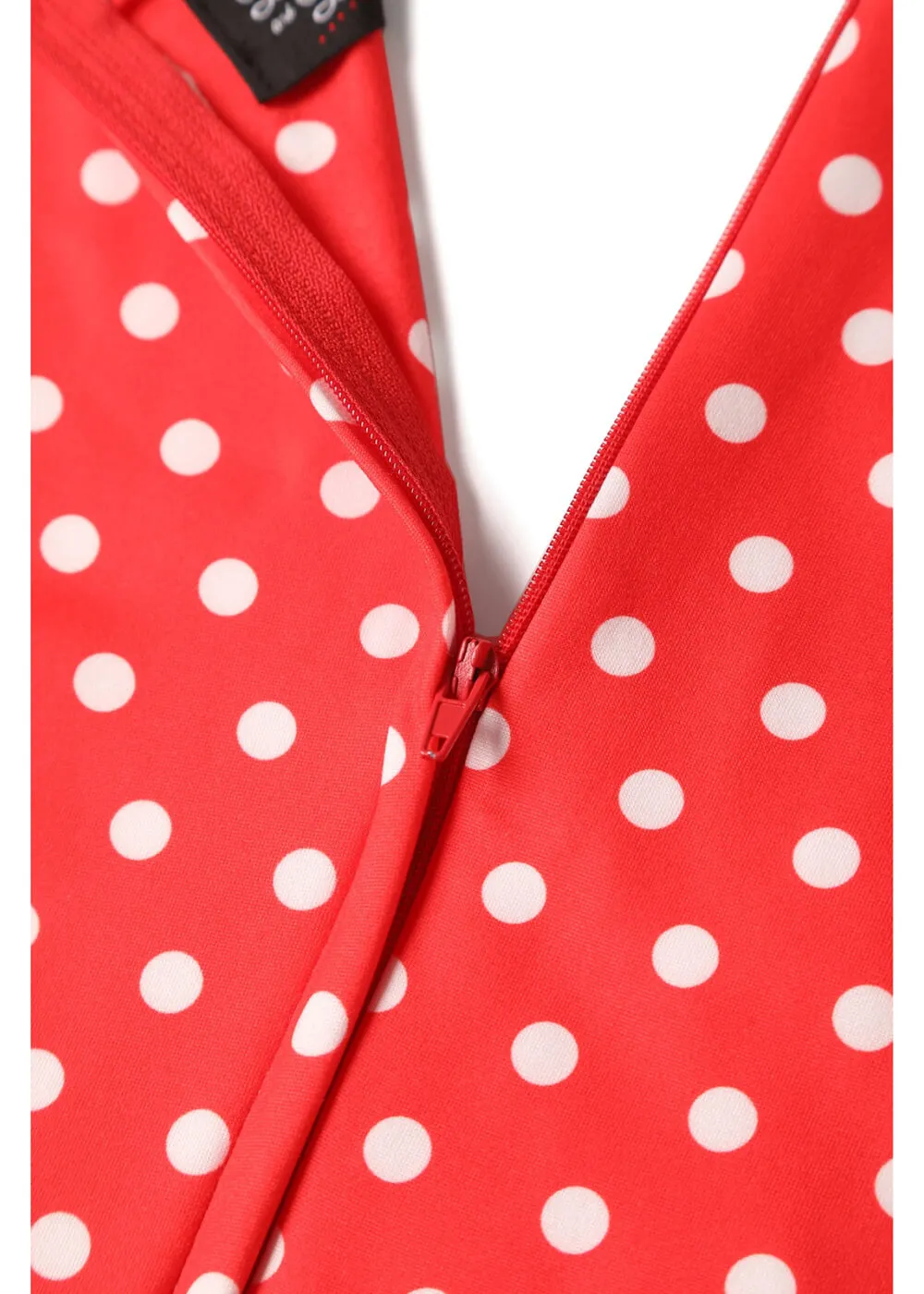 Dolly & Dotty Donna Polkadot 40's Dress Red White