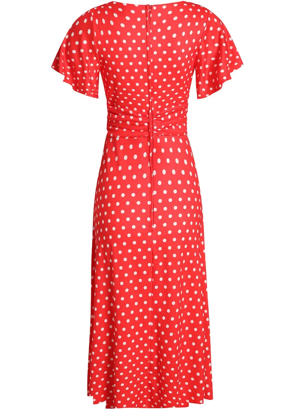 Dolly & Dotty Donna Polkadot 40's Dress Red White