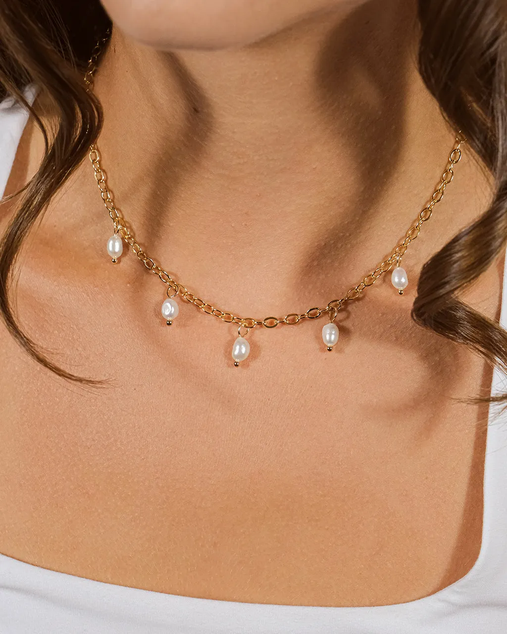 Dottie Pearl Choker Necklace