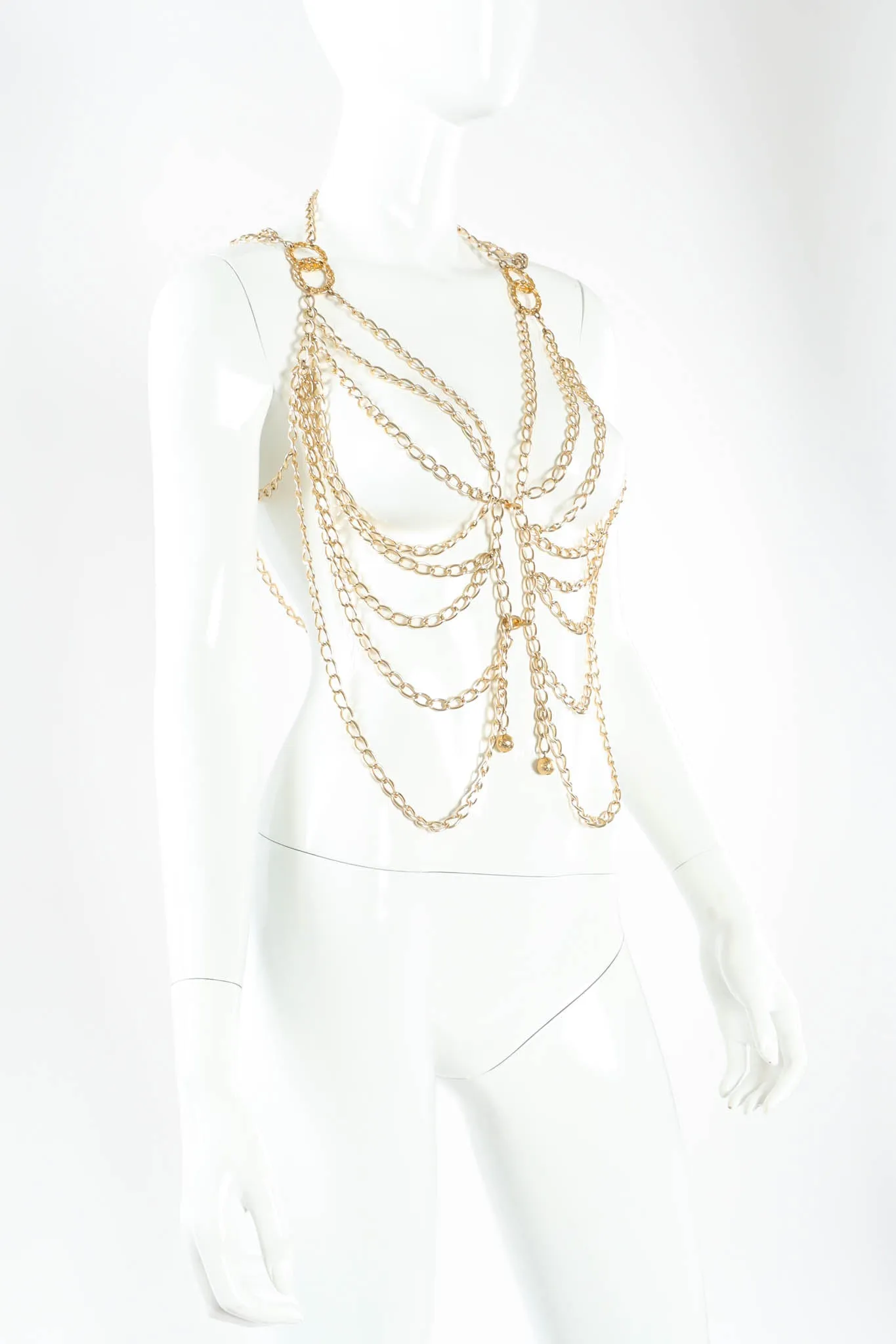 Double Ring Harness Chain Vest