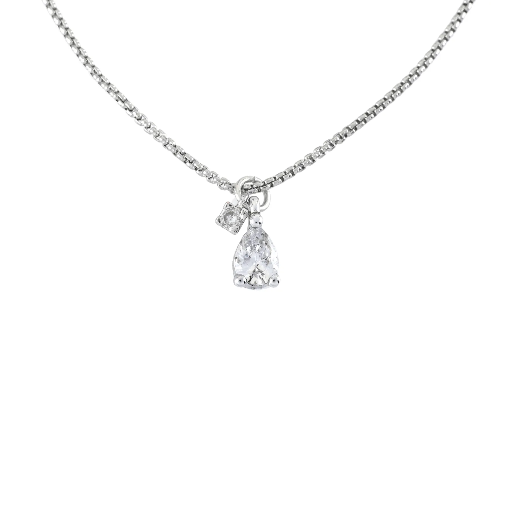 DROP ZIRCONIA NECKLACE