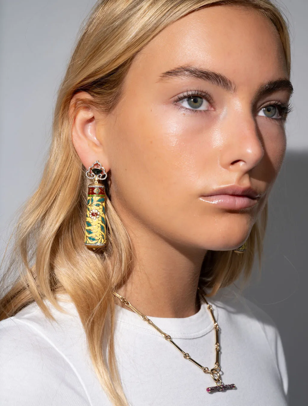 East West Ceramic Earrings