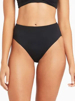 Eco Essentials Retro High Waist Bottom In Black