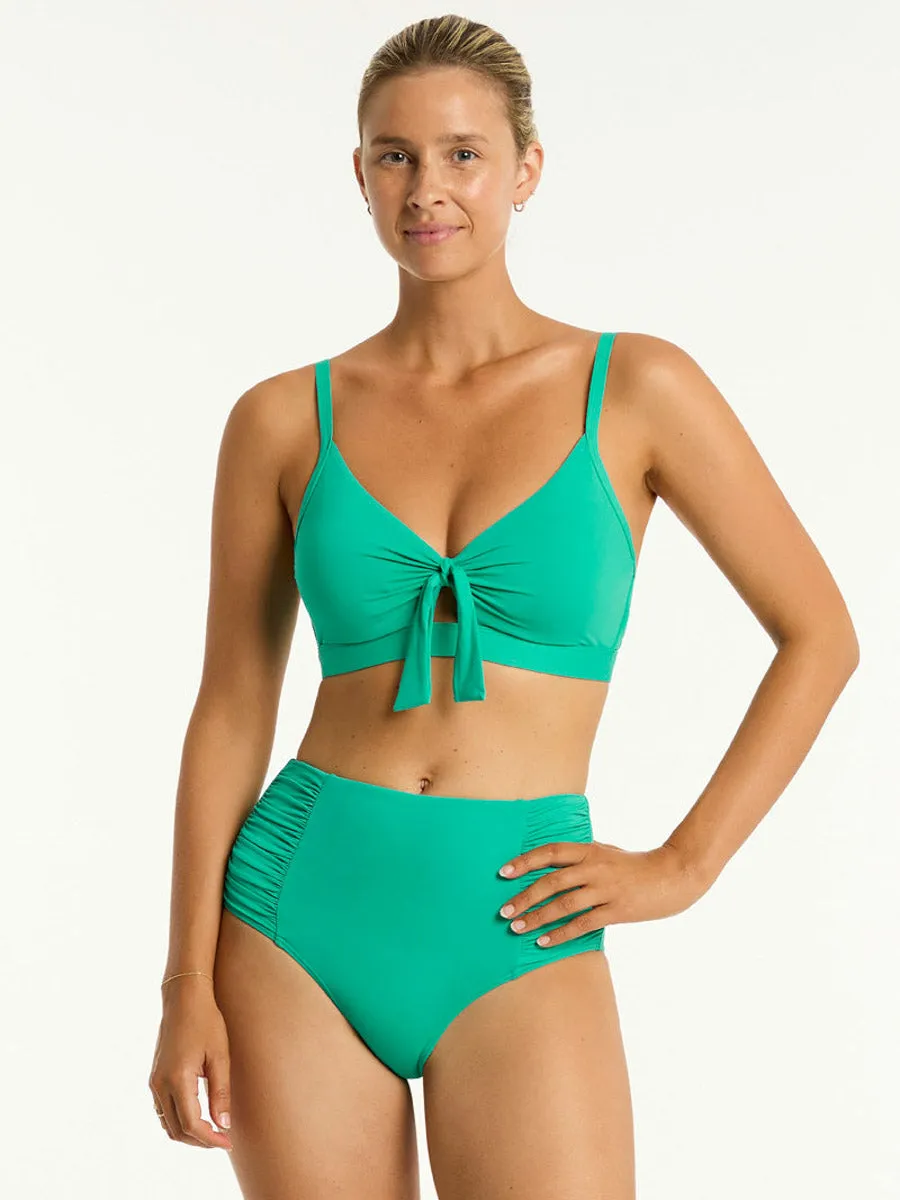 Essentials High Waist Bottoms in Evergreen