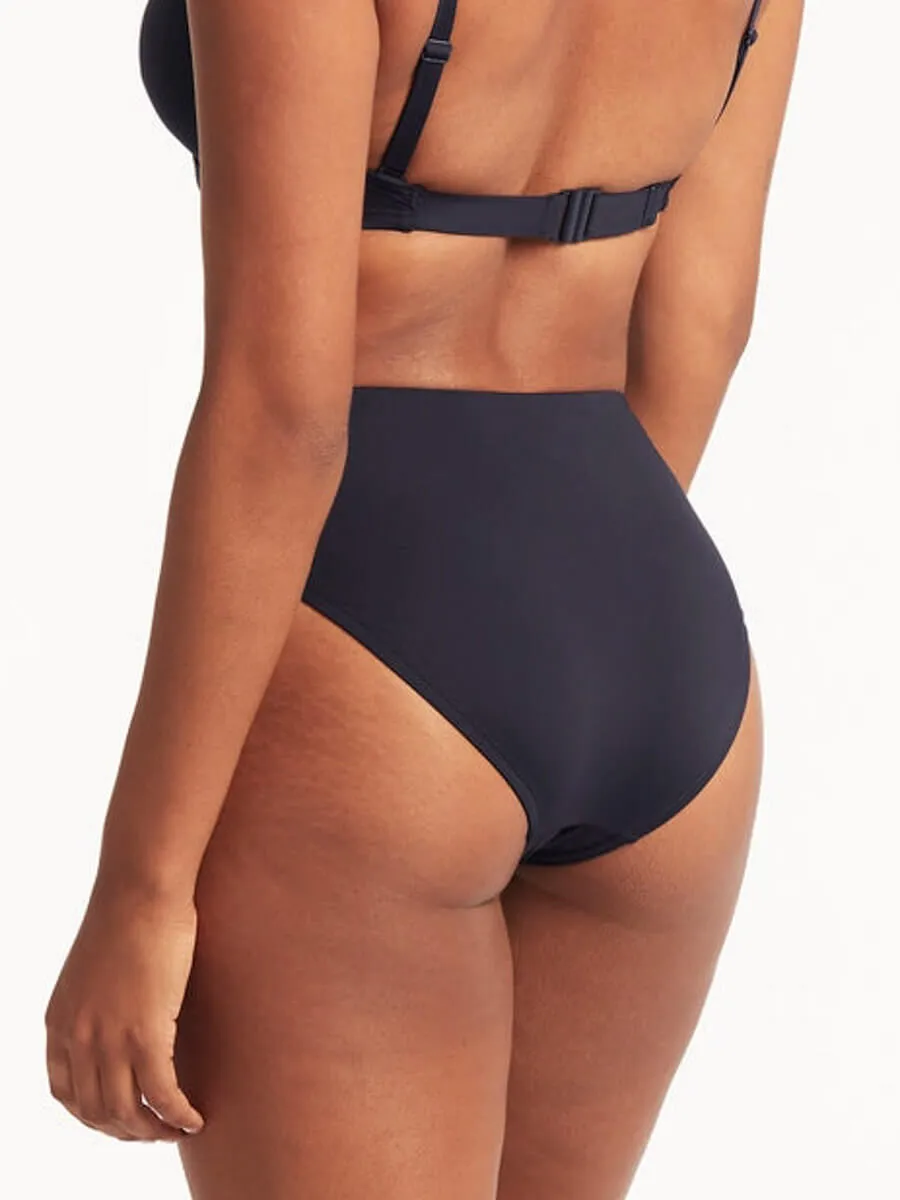 Essentials Retro High Waist Bottom in Night Sky