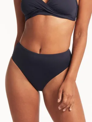 Essentials Retro High Waist Bottom in Night Sky