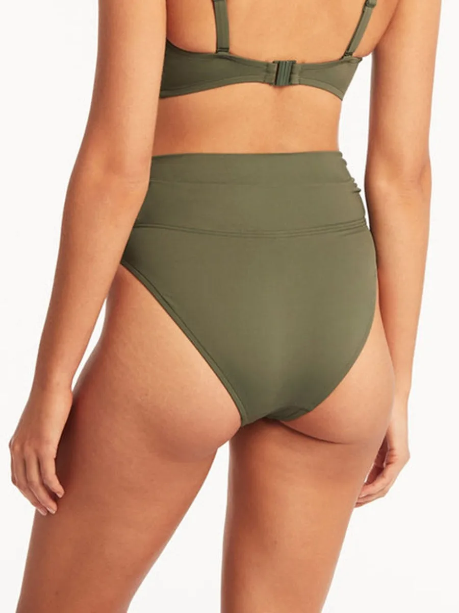 Essentials Wrap High Waist in Khaki