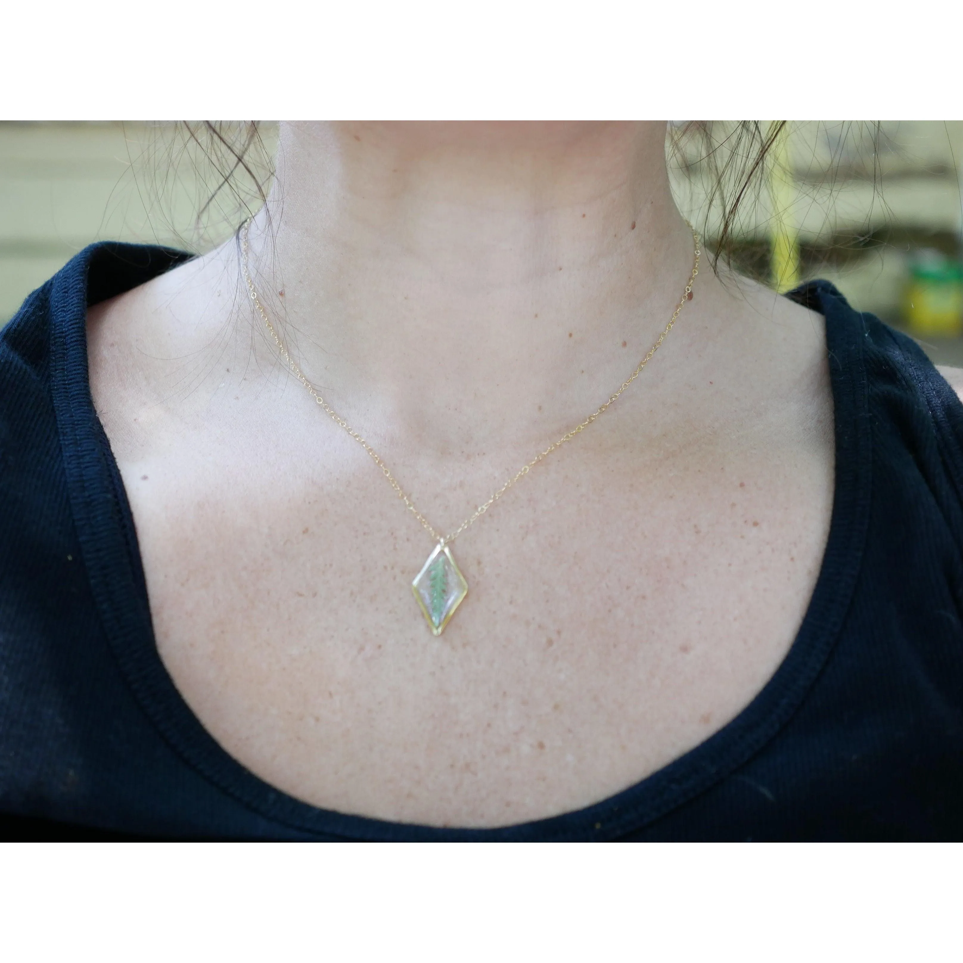 Fern diamond Necklace