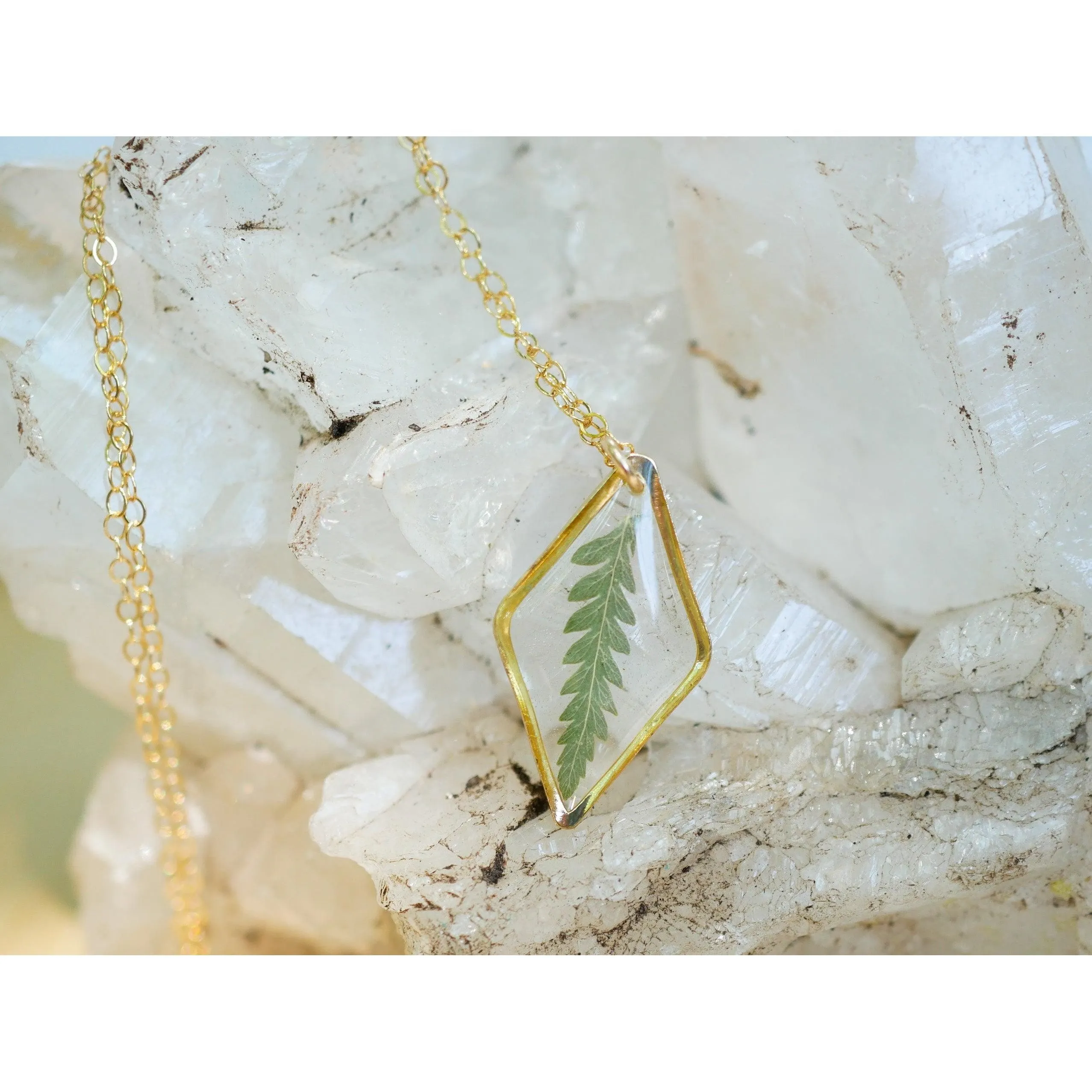 Fern diamond Necklace