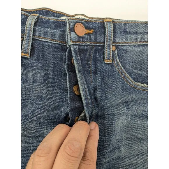 Fidelity Denim Mini Skirt Women Size 27 Bowie Button Fly Casual Cowgirl Boho USA