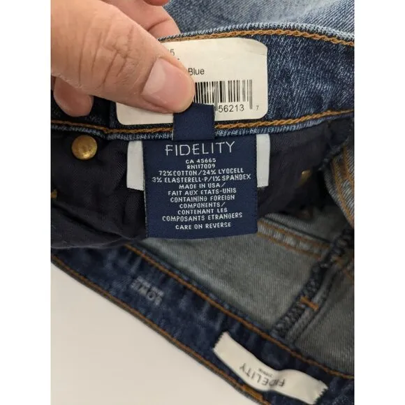 Fidelity Denim Mini Skirt Women Size 27 Bowie Button Fly Casual Cowgirl Boho USA
