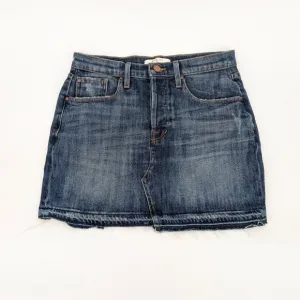 Fidelity Denim Mini Skirt Women Size 27 Bowie Button Fly Casual Cowgirl Boho USA