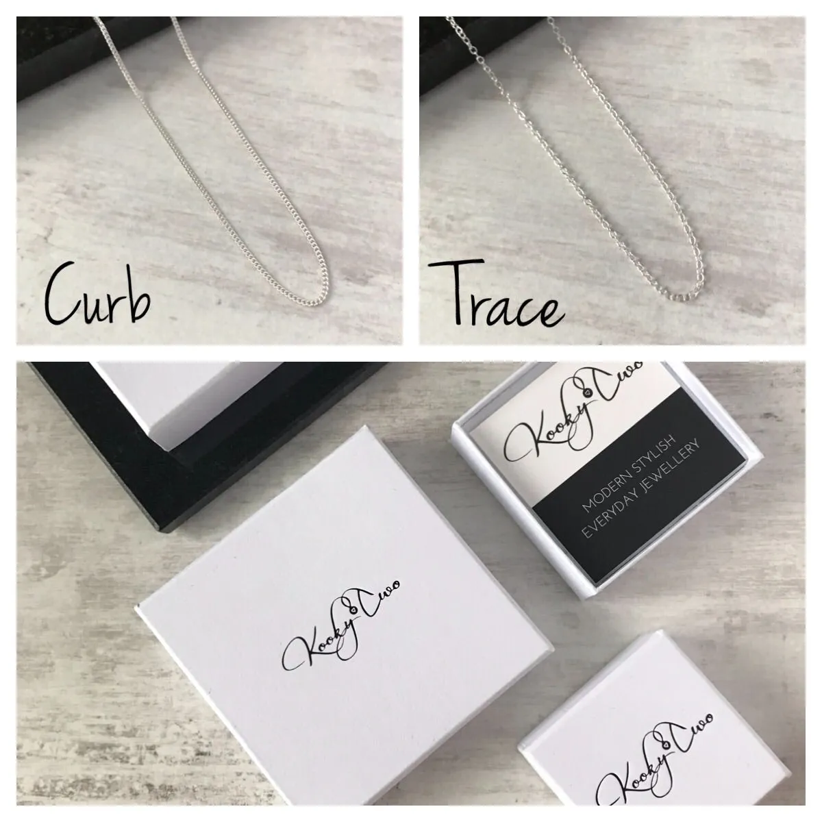 Five Silver Rings Necklace