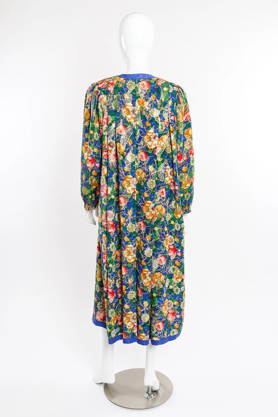 Floral Silk Swing Duster