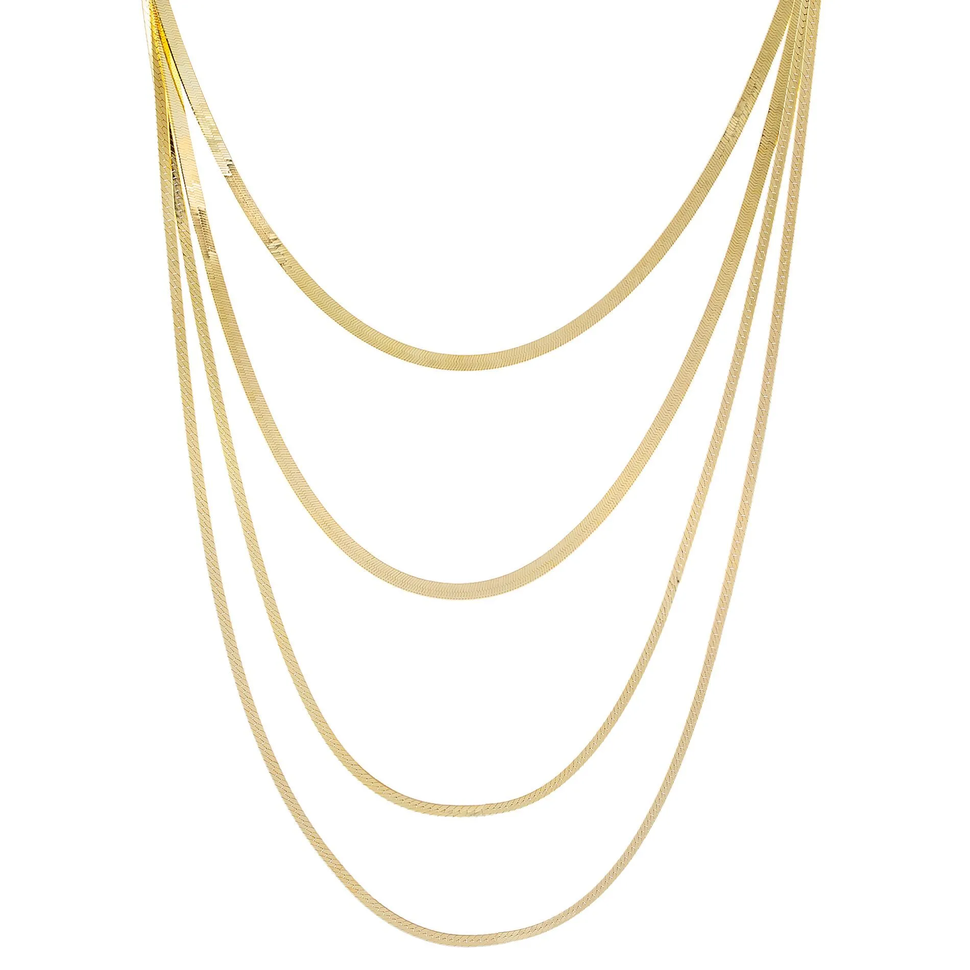 Four In One Snake Chain Necklace