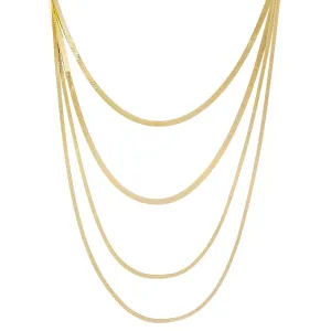 Four In One Snake Chain Necklace