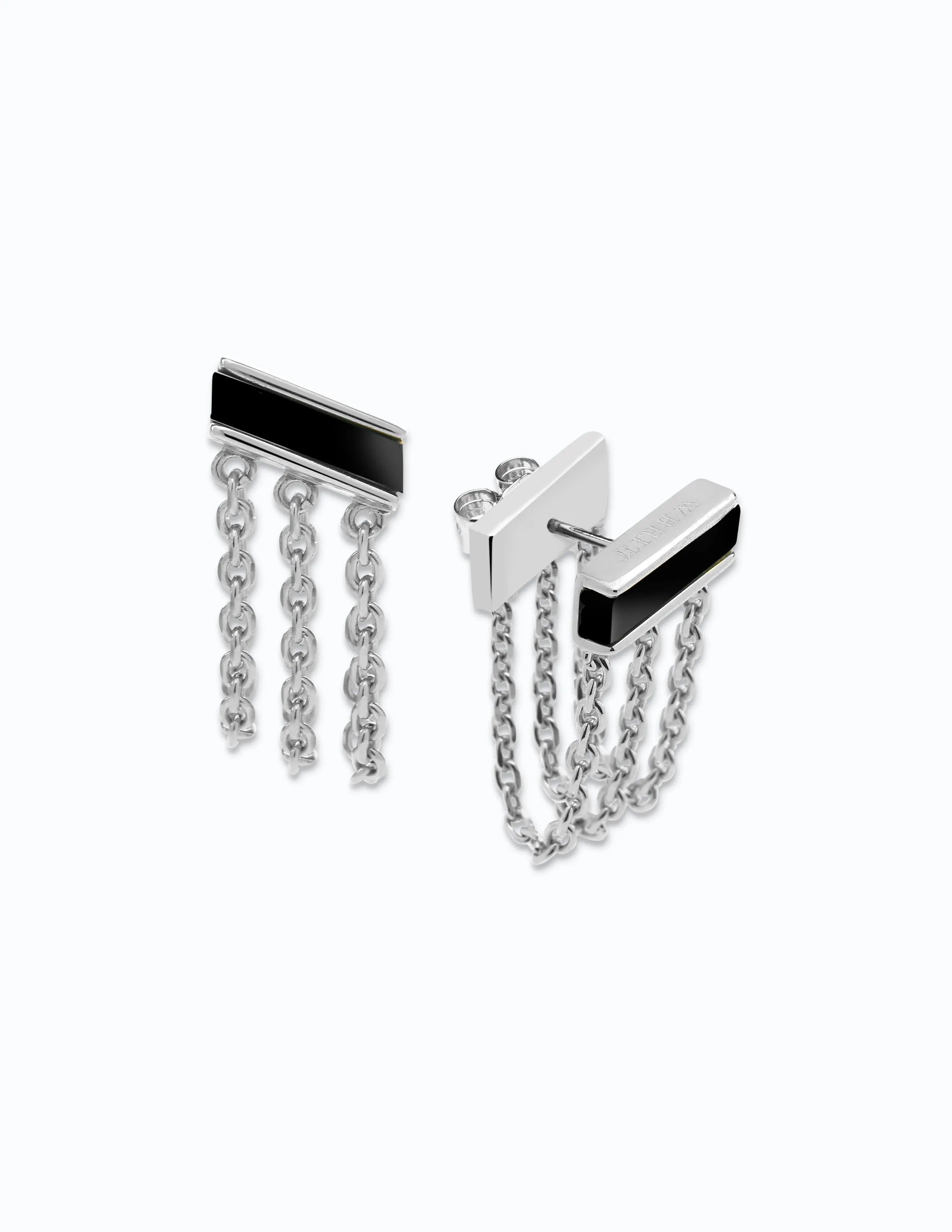 Front to Back 3-Chain Earrings