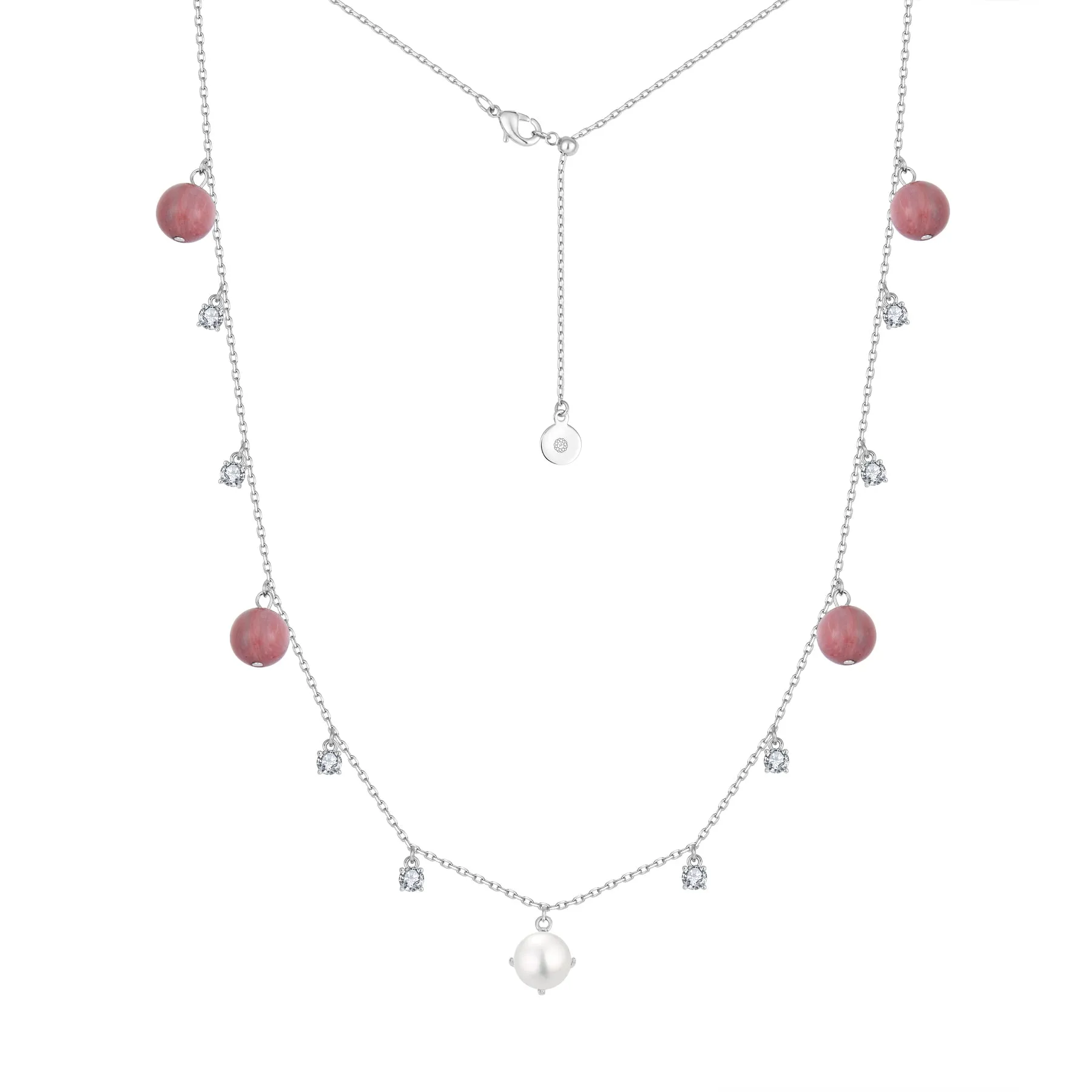 GEMSTONE GLINT PEARL NECKLACE