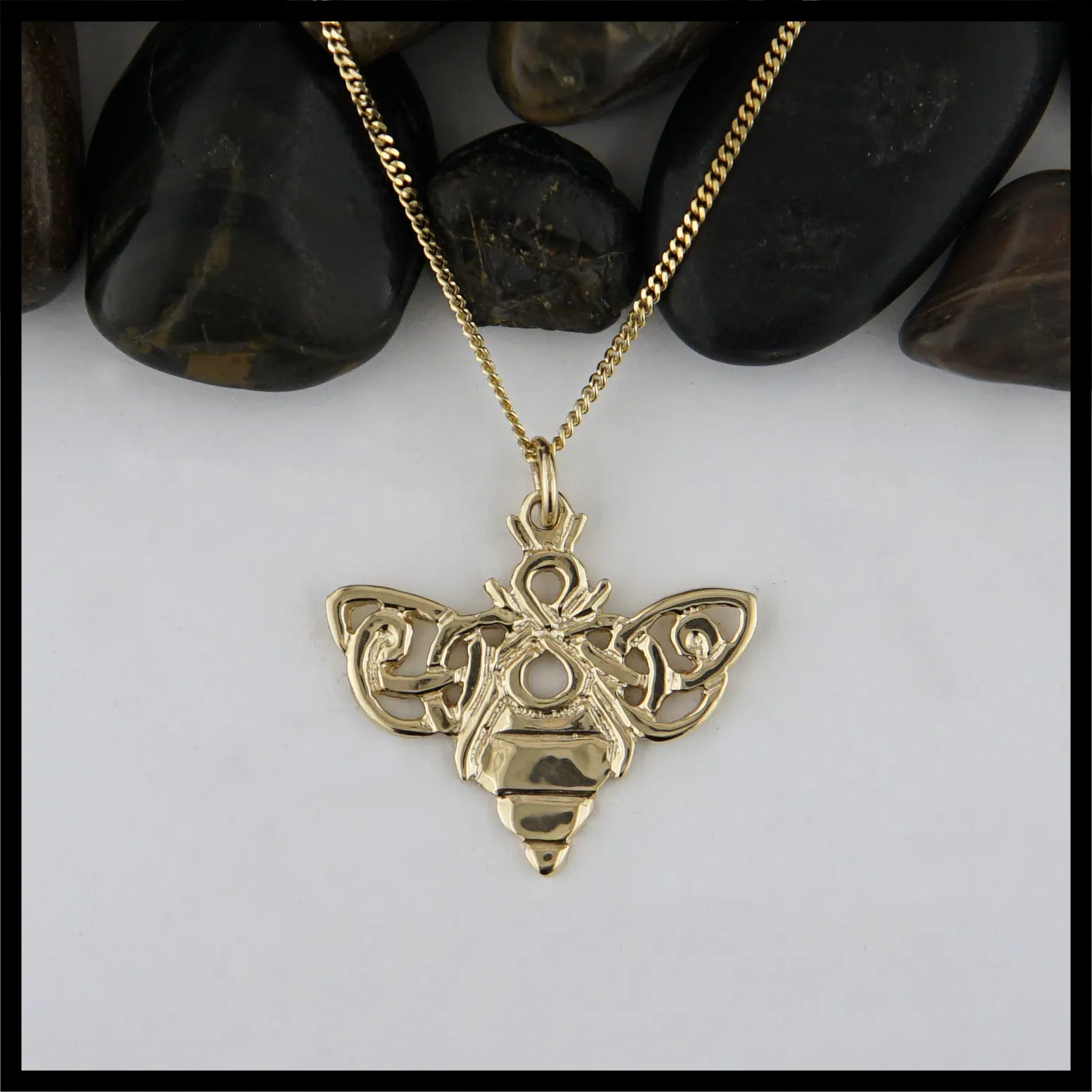 Gold Bee Pendant