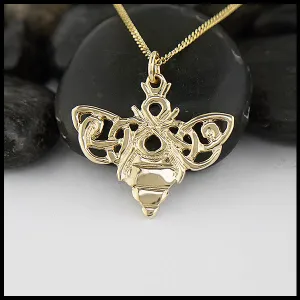 Gold Bee Pendant