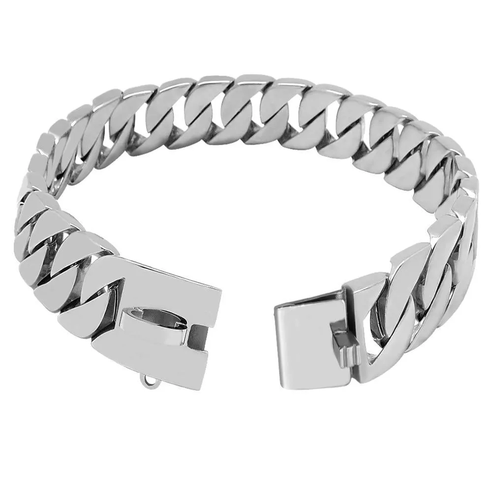 Gold Cuban Link Chain Collars for Dogs