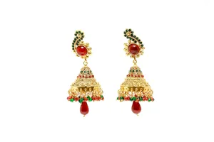 Gold Festive Jhumka Jhumki Earrings