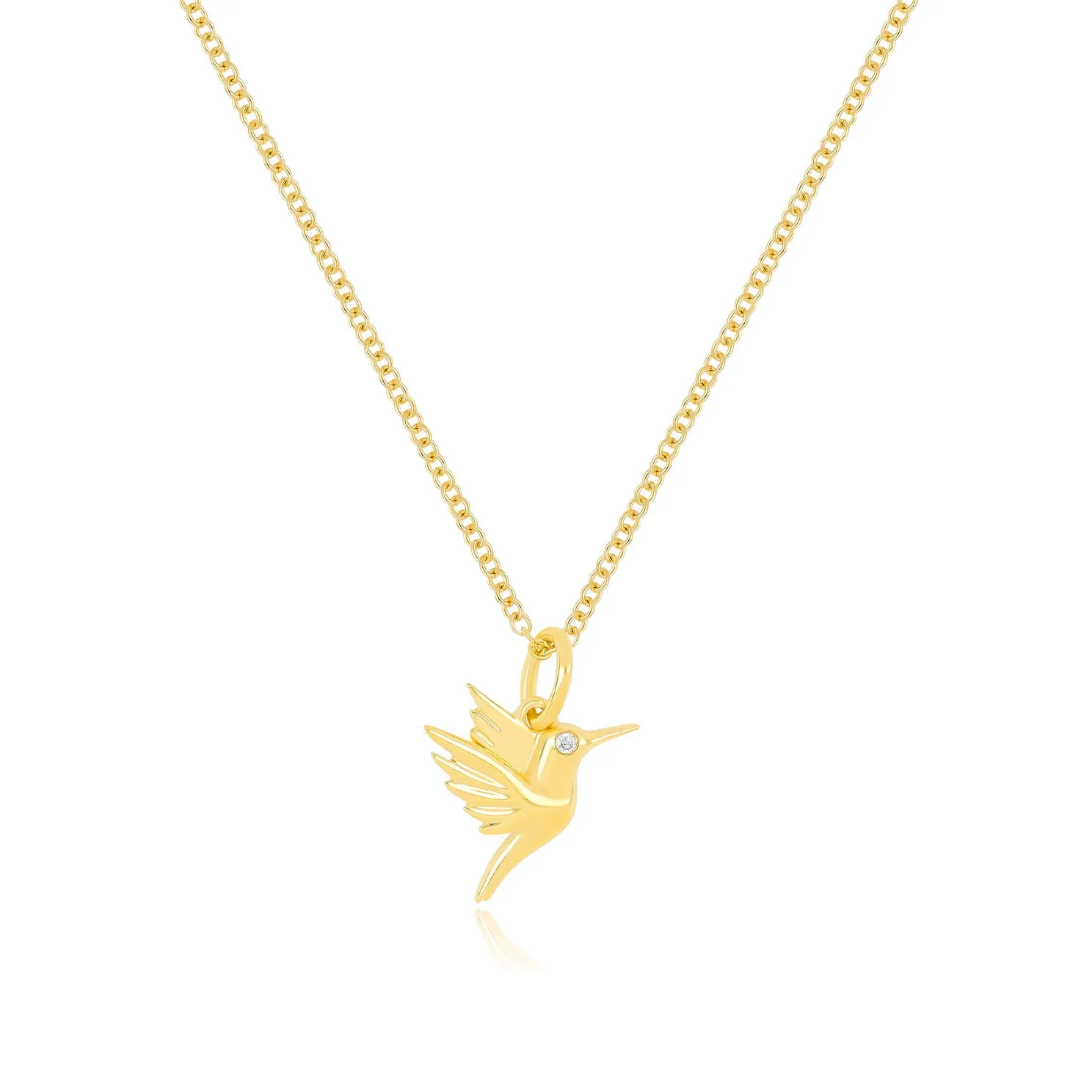 Gold Hummingbird Necklace