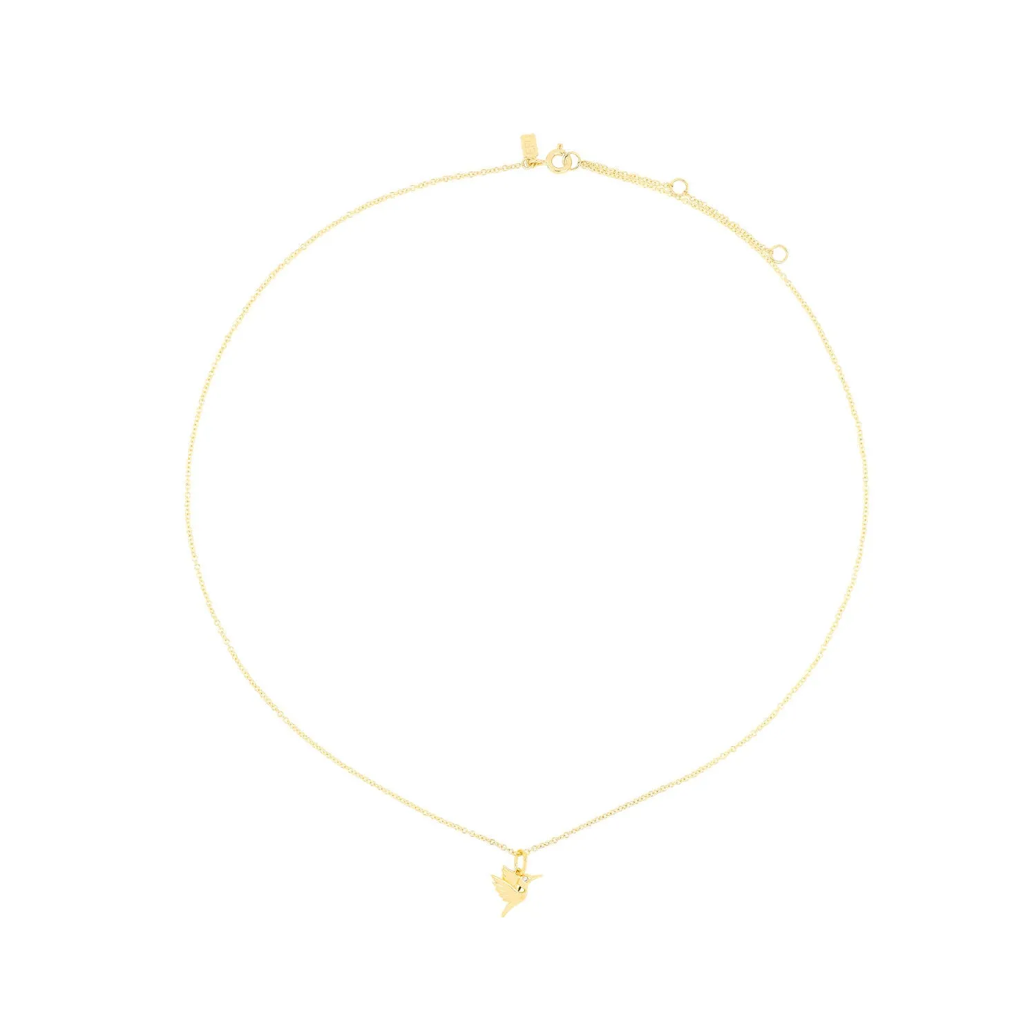 Gold Hummingbird Necklace