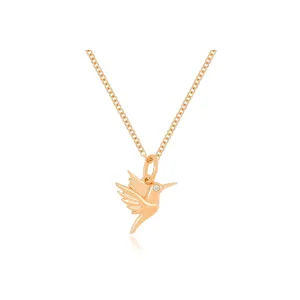 Gold Hummingbird Necklace