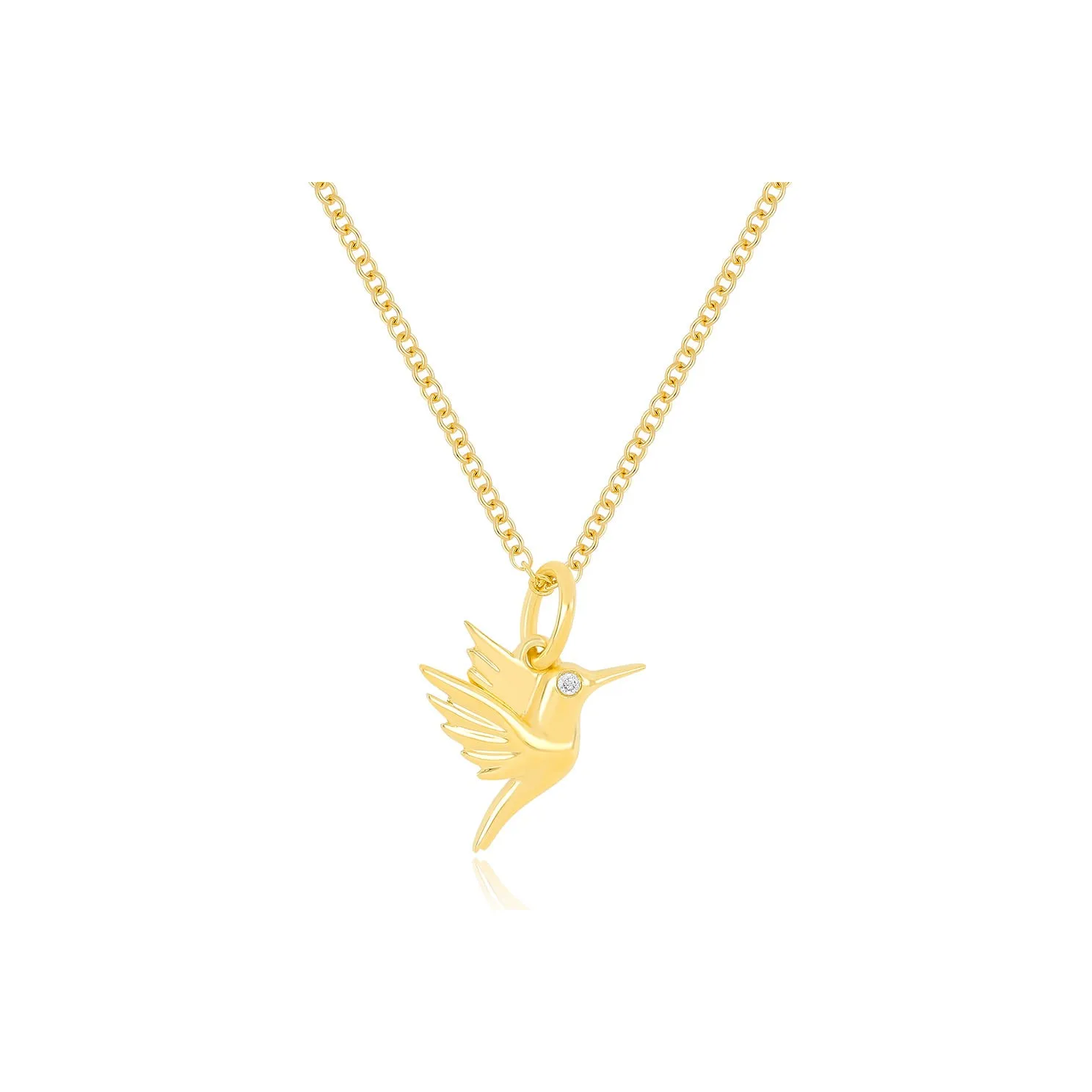 Gold Hummingbird Necklace