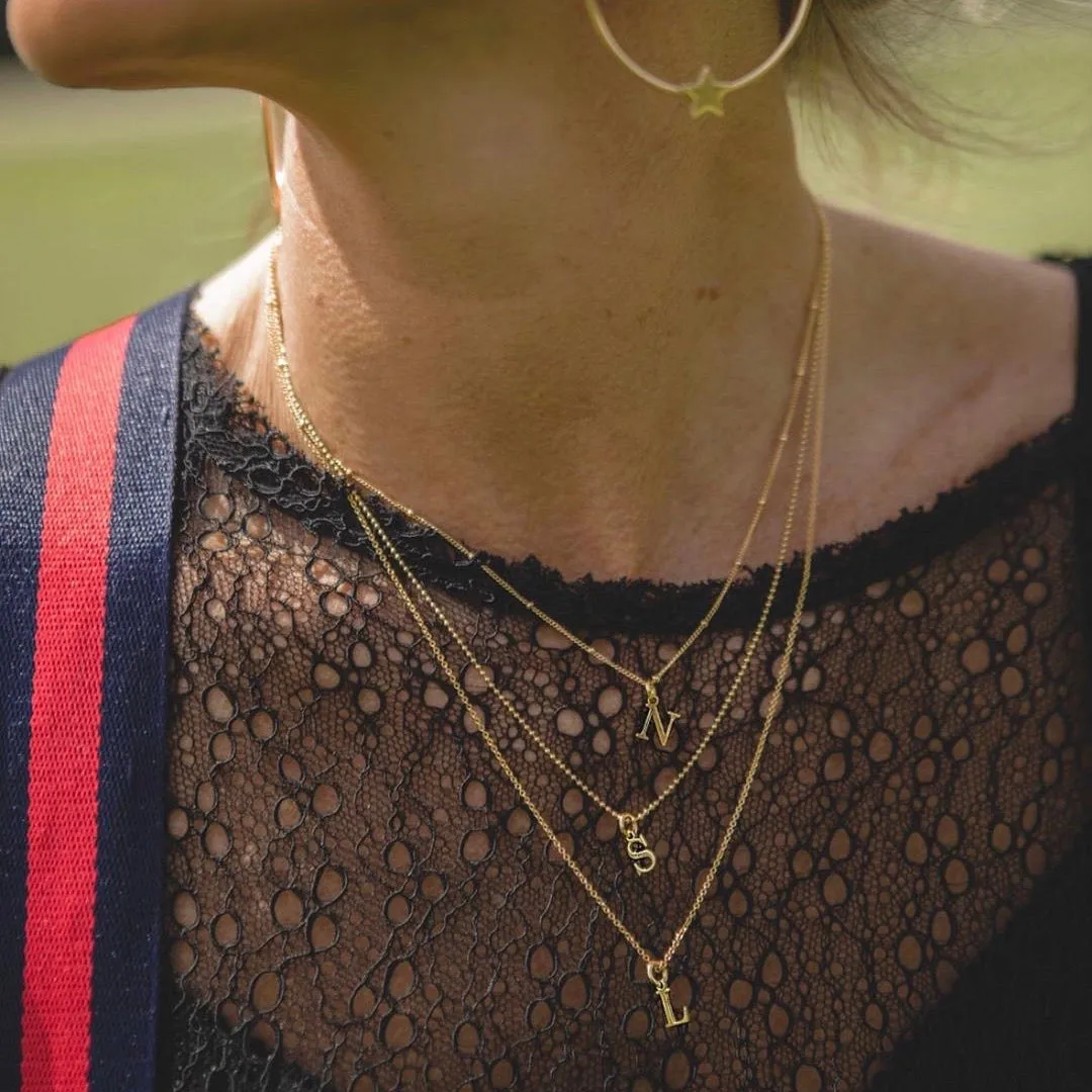 Gold Initial Necklace