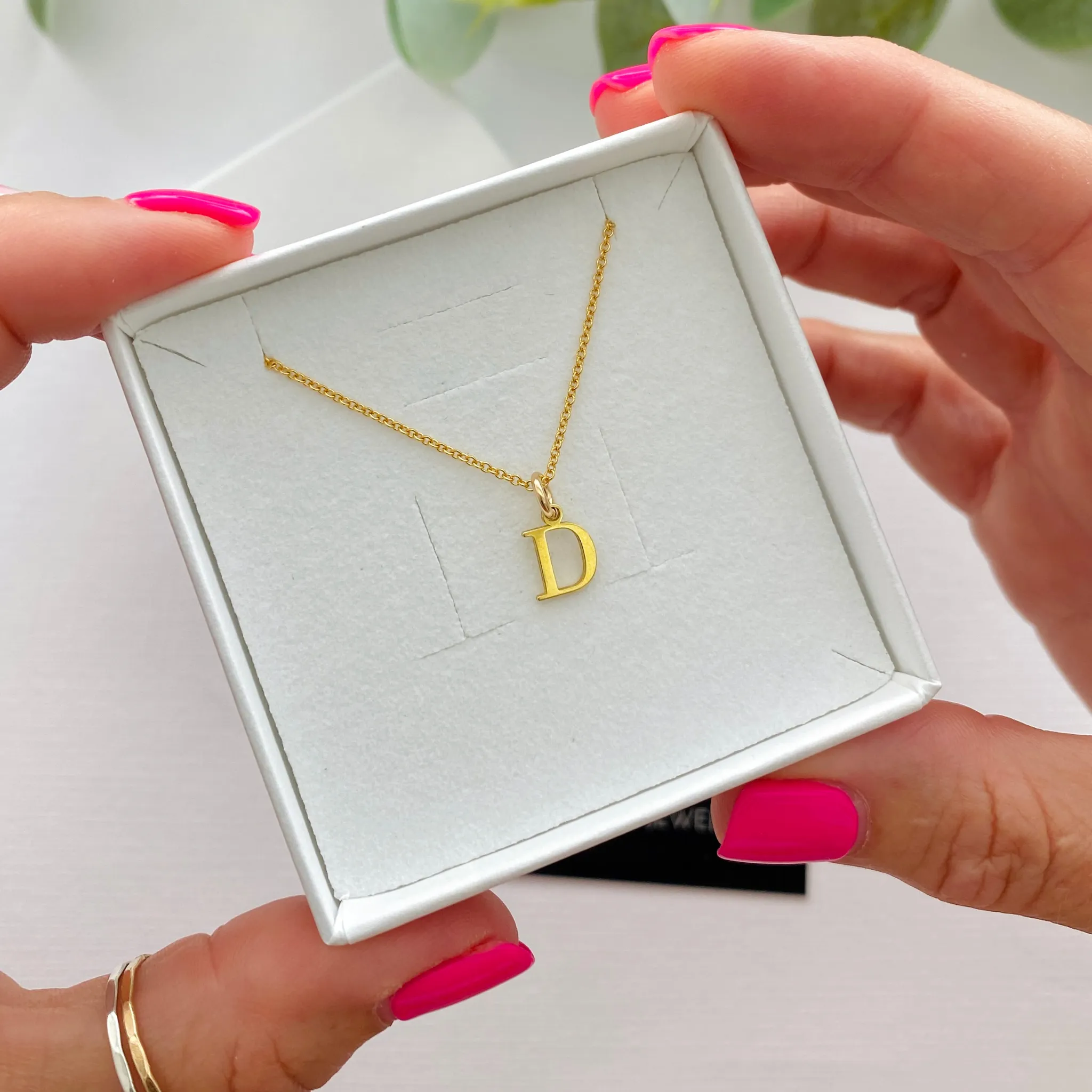 Gold Initial Necklace