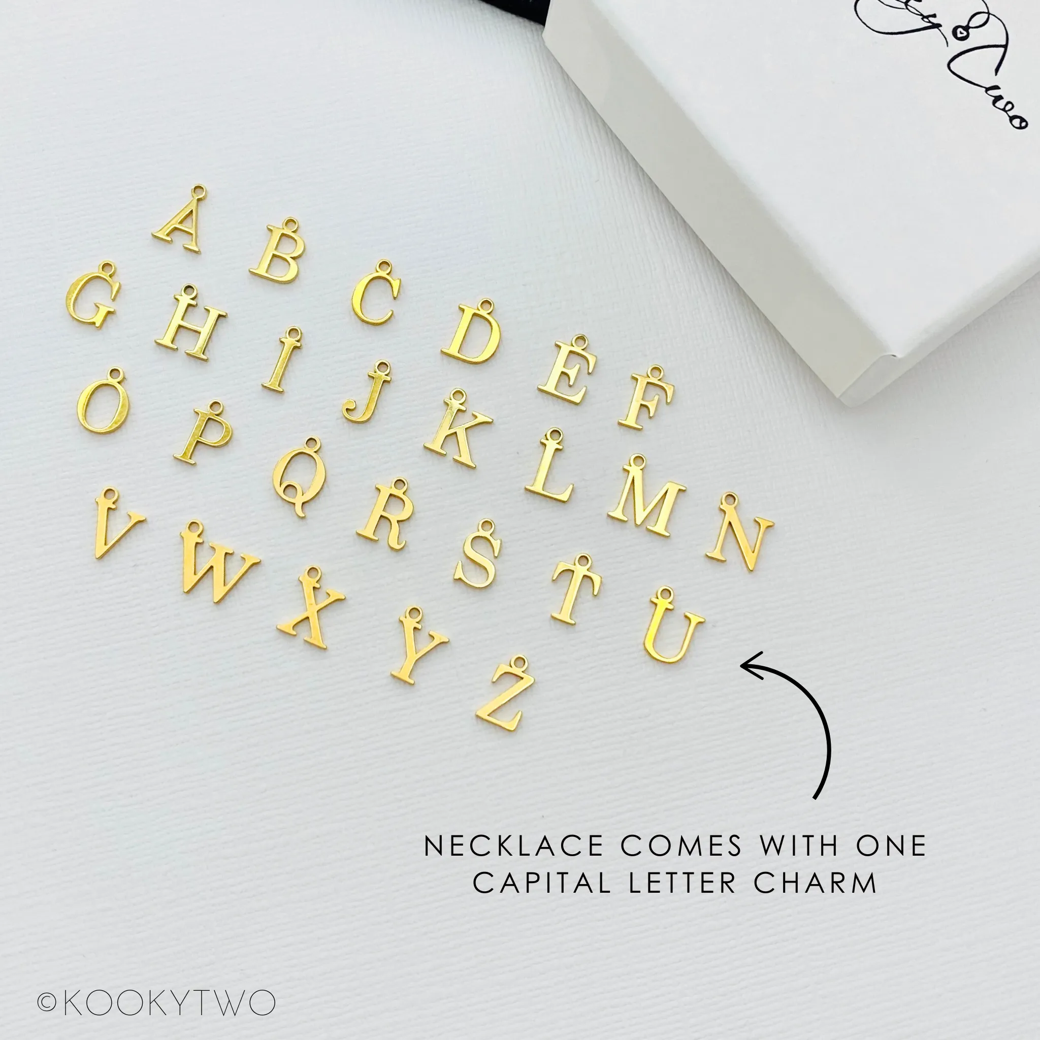 Gold Initial Necklace