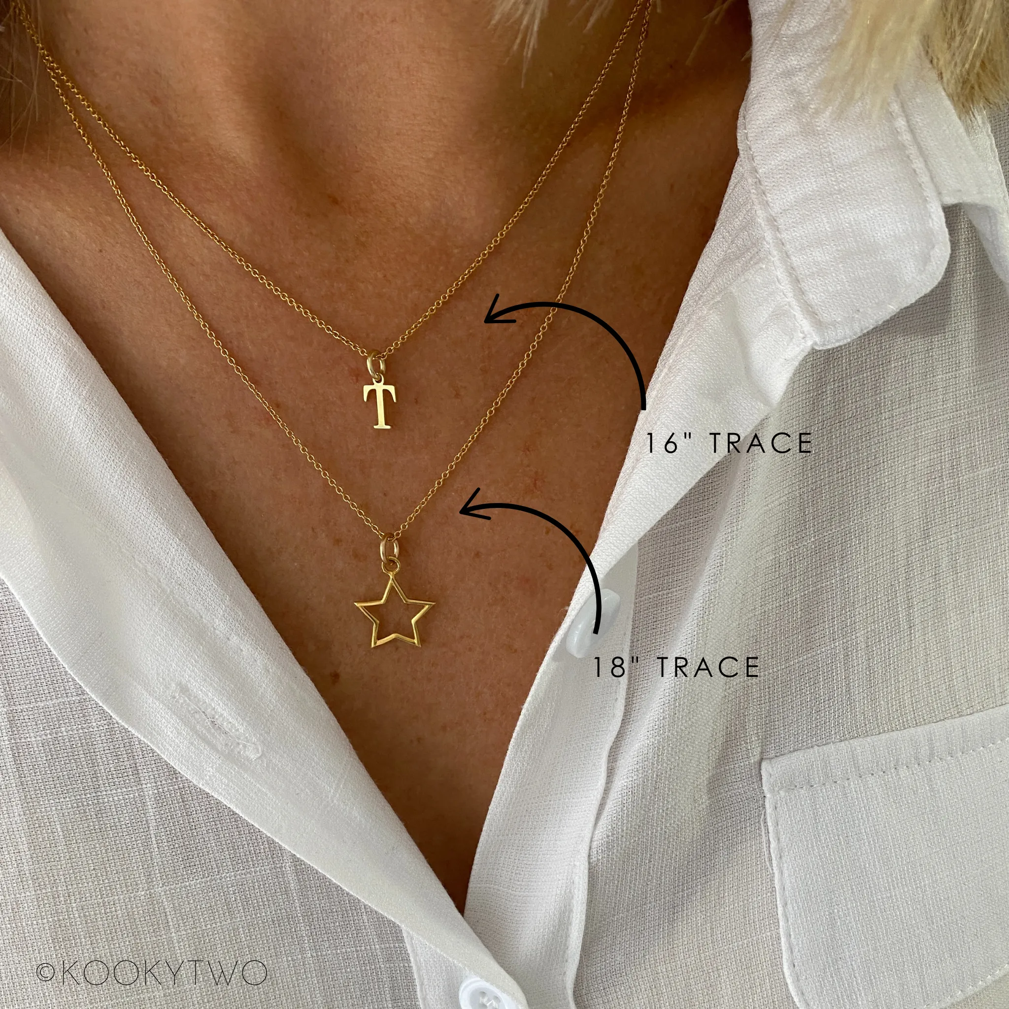 Gold Initial Necklace