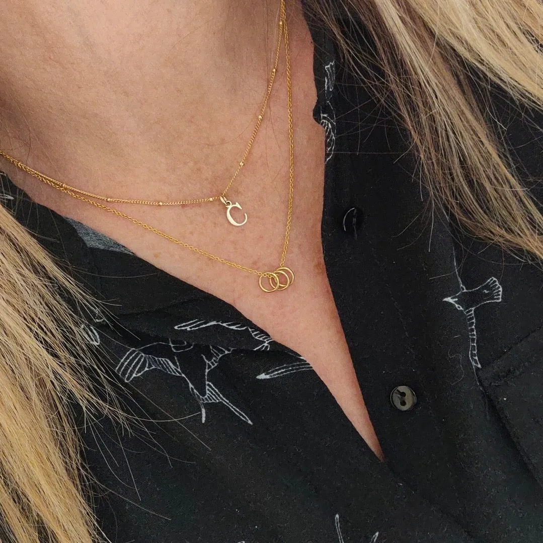 Gold Initial Necklace