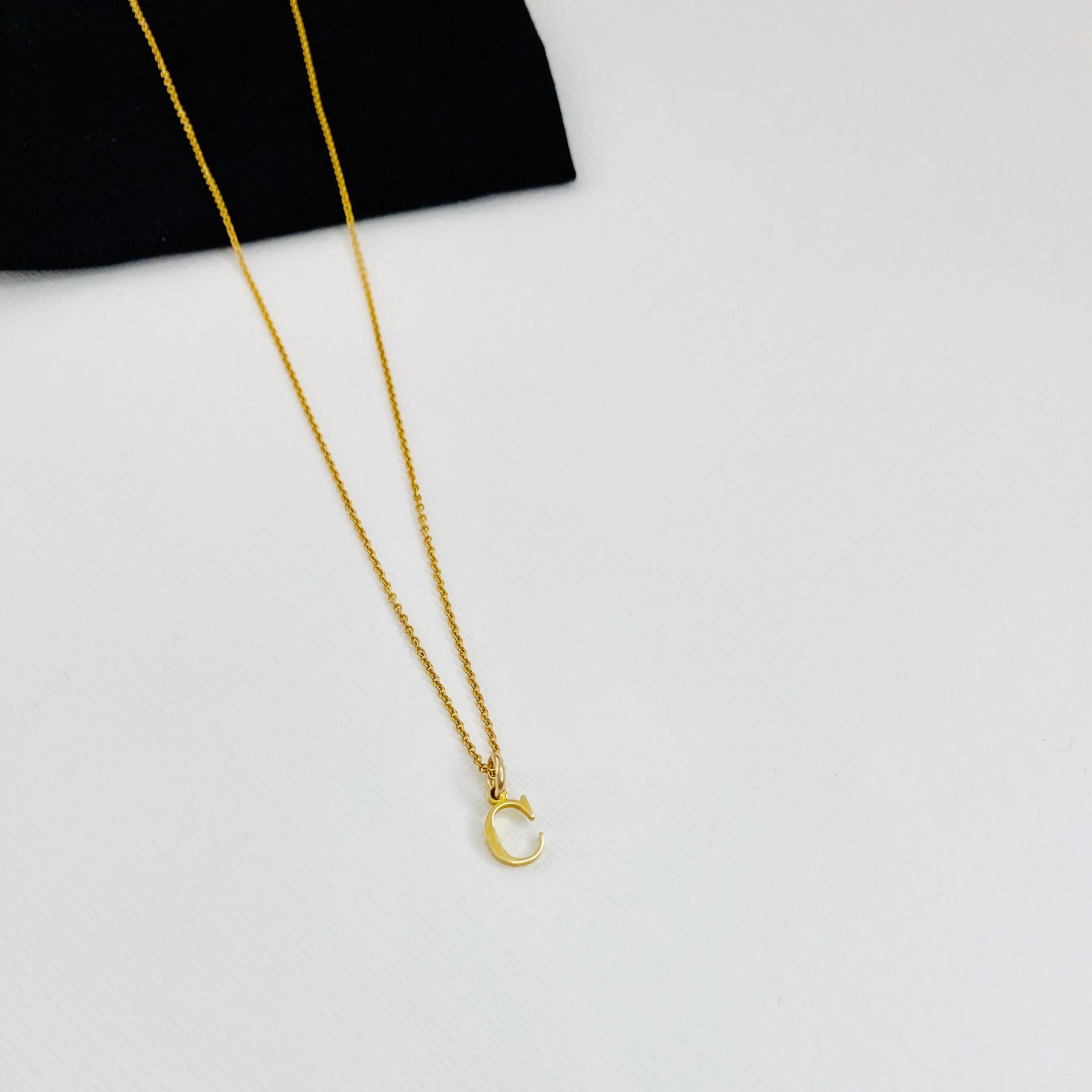 Gold Initial Necklace