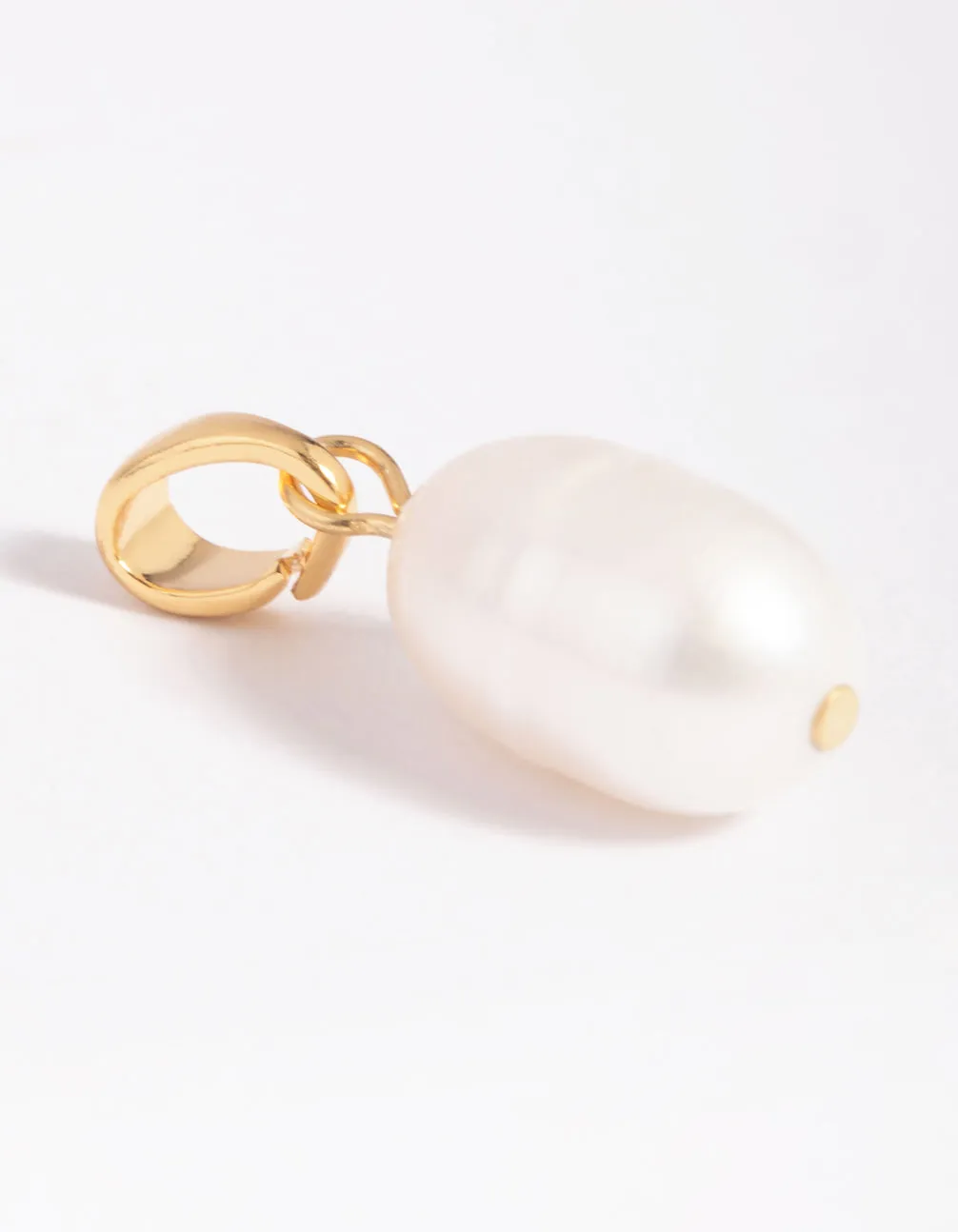 Gold Plated Charm with Freshwater Pearl