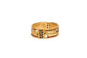 Golden Indian Bracelet Minakari