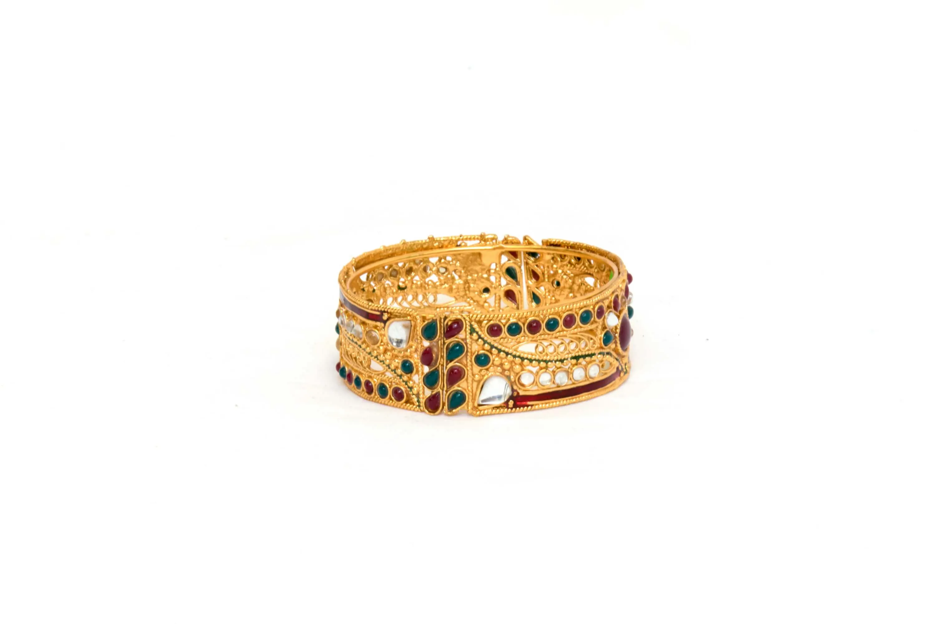 Golden Indian Bracelet Minakari