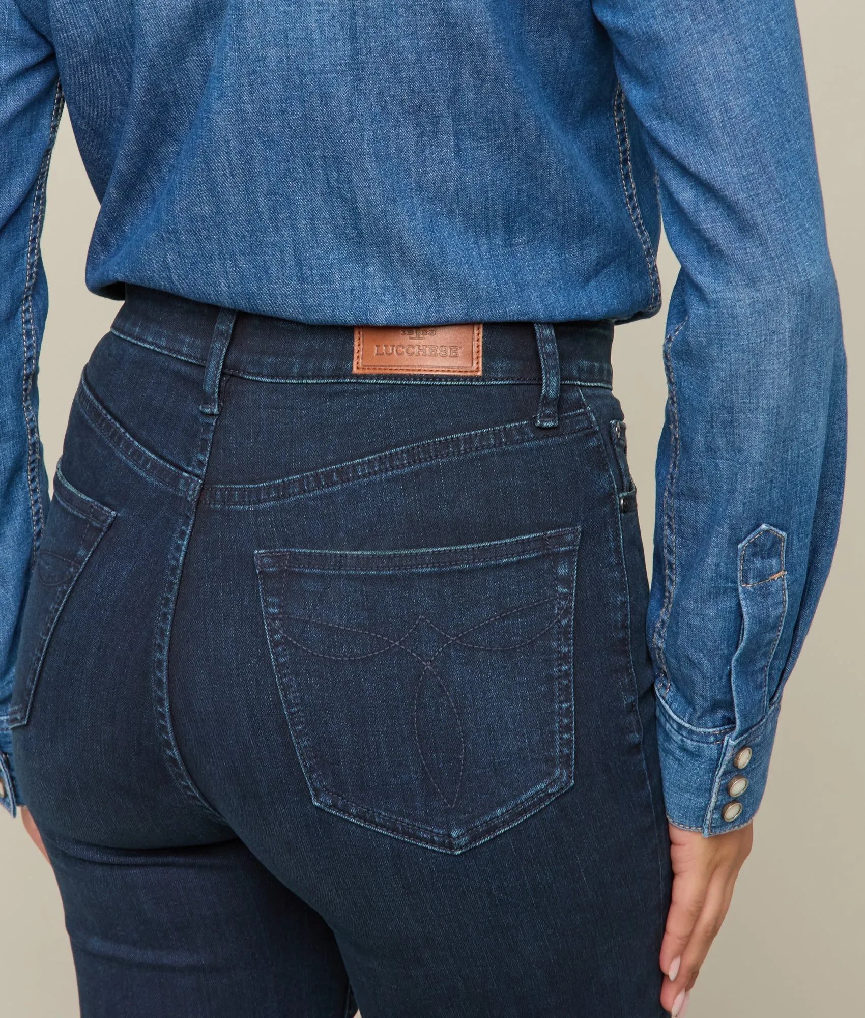 Hadley High-Waist Flare Jean :: Blue Northern