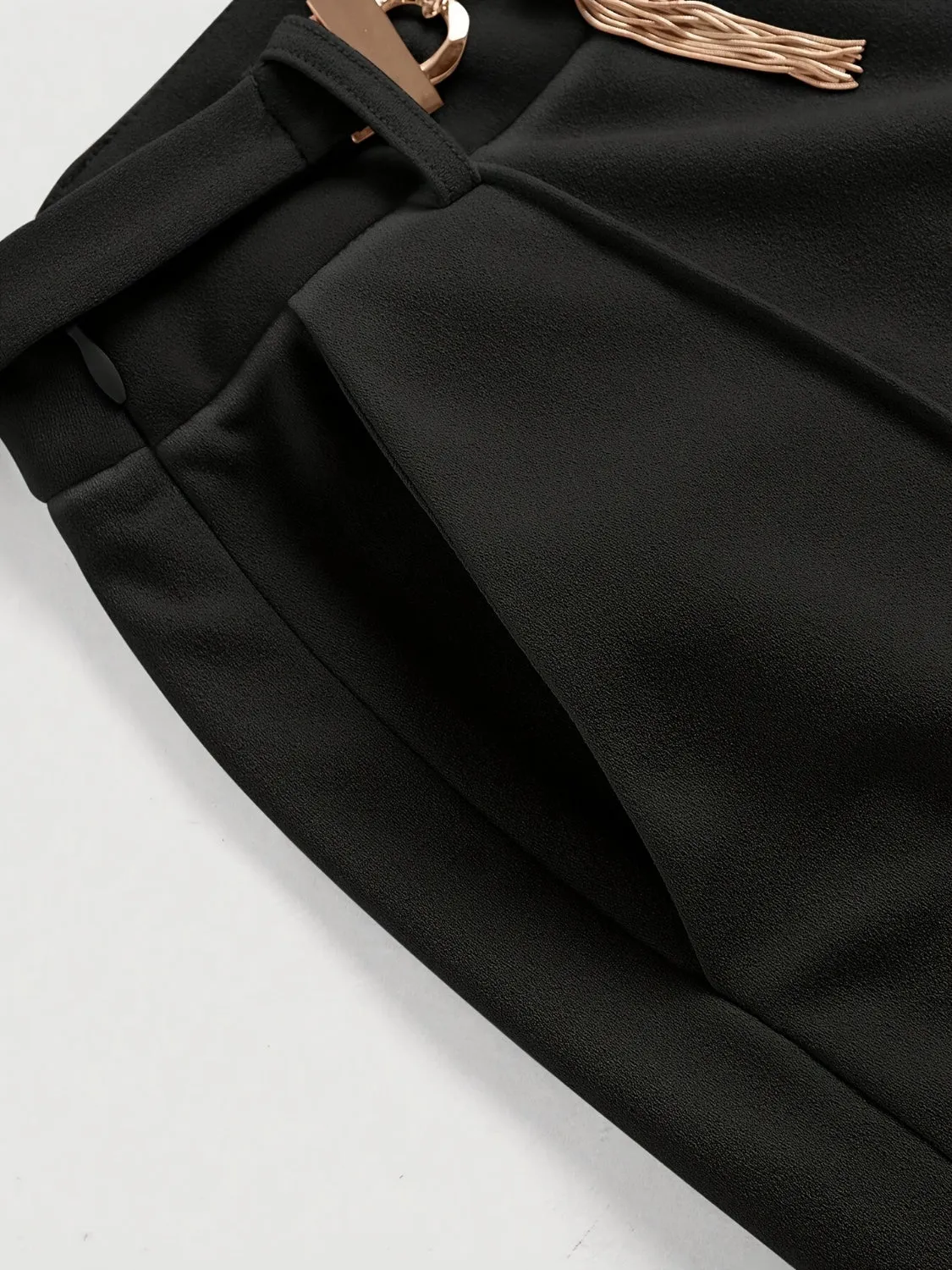 Hazel Blues® |  Chain Detail High Waist Pants