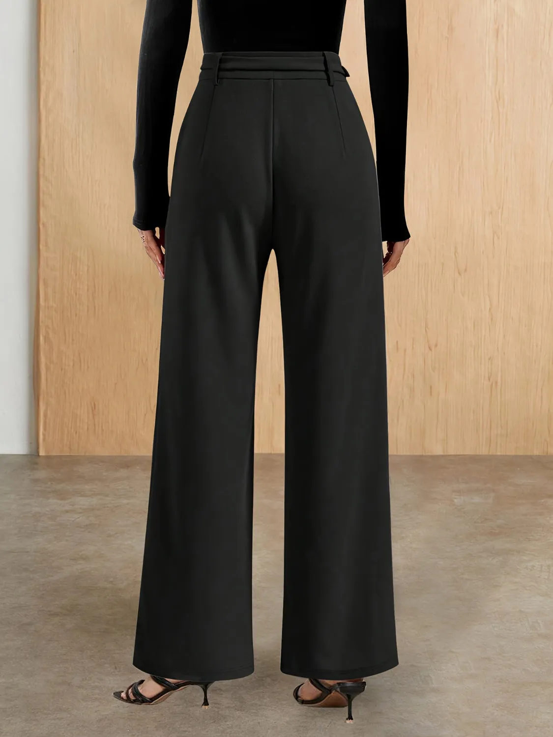 Hazel Blues® |  Chain Detail High Waist Pants