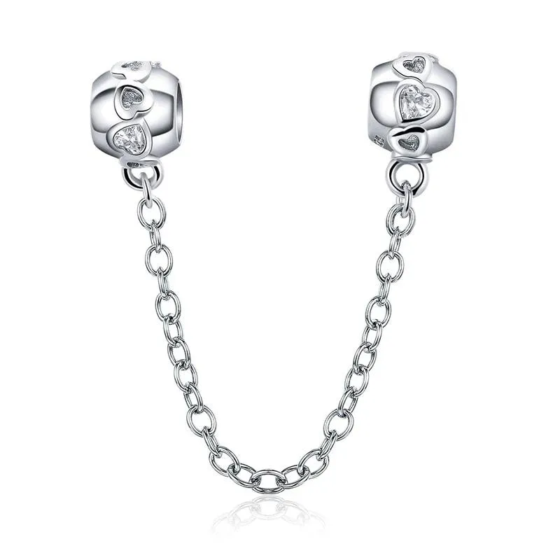 Heart Safety Chain Charm