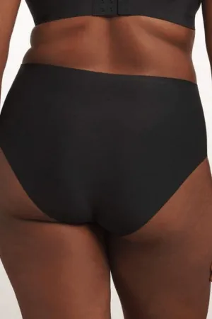 High-Waisted Retro Bikini - Black