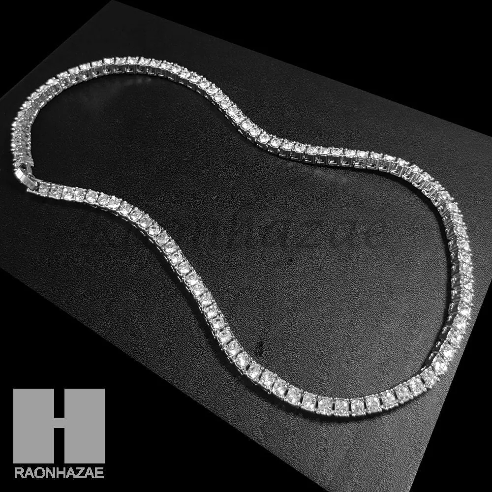 Hip Hop Quavo Bold Cross Miami Cuban Choker Tennis Chain Necklace L35