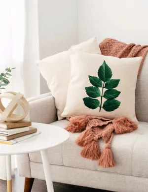 Honeysuckle Leaf Pillow Case, College Student Gift,  Mother's Day Gift, Christmas Gift