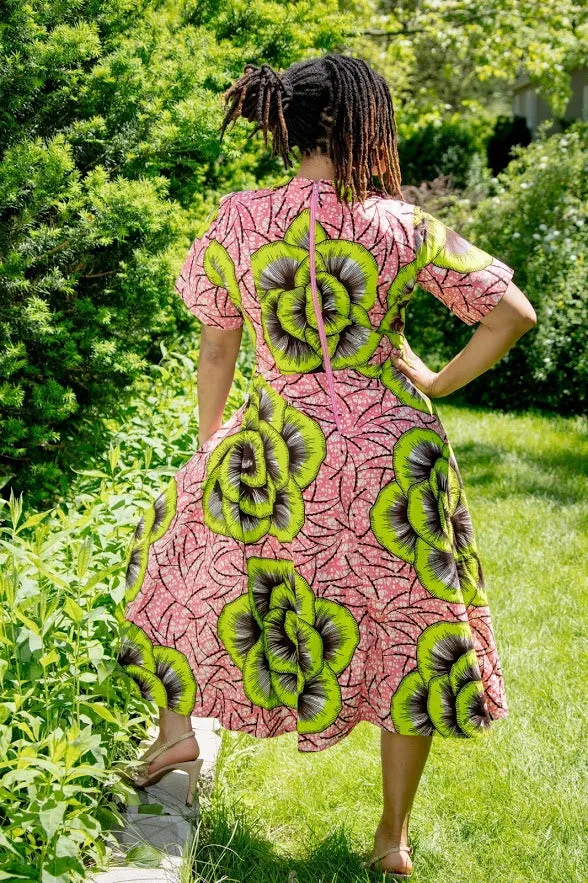 Ifako Dress - High low bold pattern